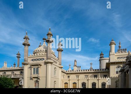 Le Royal Pavilion de Brighton, une retraite royale historique en bord de mer à Brighton East Sussex. Banque D'Images