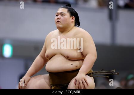 Tokyo, Japon. 28 août 2025. OHO Sumo : tournoi de sumo Tachikawa Tachihi à l'Arena Tachikawa Tachihi à Tokyo, Japon . Crédit : Naoki Nishimura/AFLO SPORT/Alamy Live News Banque D'Images