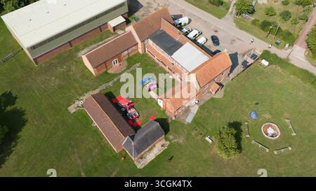 Photo du dossier datée du 31/07/25 d'une vue générale de la scène à Stathern, Leicestershire, après qu'un homme de 76 ans ait été arrêté parce qu'il était soupçonné d'administrer du poison dans un camp d'été qui a conduit huit enfants à être transportés à l'hôpital. Jon Ruben, de Wayte court à Ruddington, Nottinghamshire, comparaîtra devant le tribunal pour une audience de plaidoyer après que des enfants sont devenus malades dans un camp d'été où des bonbons auraient été mélangés avec des sédatifs. Date d'émission : vendredi 29 août 2025. Banque D'Images