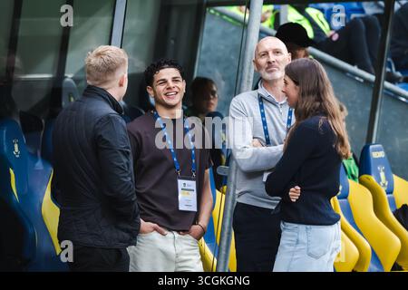 Broendby, Danemark. 28 août 2025. Nouveau signataire Marcus Younis de Broendby IF vu lors du match de qualification de l'UEFA Conference League entre Broendby IF et Strasbourg au Broendby Stadion à Broendby. Crédit : Gonzales photo/Alamy Live News Banque D'Images