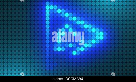 Fond de néon balles. Rendu 3D généré par ordinateur Banque D'Images