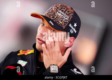 Max Verstappen de Red Bull Racing après 2e entraînement au circuit Zandvoort, Hollande. Date de la photo : vendredi 29 août 2025. Banque D'Images