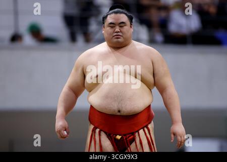 Tokyo, Japon. 28 août 2025. Takanosho Sumo : tournoi de sumo Tachikawa Tachihi à l'Arena Tachikawa Tachihi à Tokyo, Japon . Crédit : Naoki Nishimura/AFLO SPORT/Alamy Live News Banque D'Images
