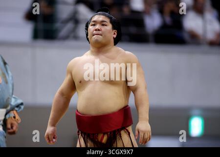 Tokyo, Japon. 28 août 2025. Asakoryu Sumo : tournoi de sumo Tachikawa Tachihi à l'Arena Tachikawa Tachihi à Tokyo, Japon . Crédit : Naoki Nishimura/AFLO SPORT/Alamy Live News Banque D'Images