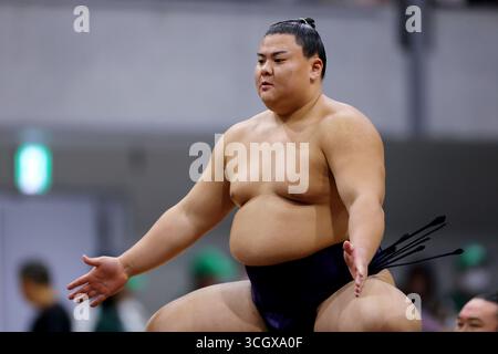Tokyo, Japon. 28 août 2025. Kusano Sumo : tournoi de sumo Tachikawa Tachihi à l'Arena Tachikawa Tachihi à Tokyo, Japon . Crédit : Naoki Nishimura/AFLO SPORT/Alamy Live News Banque D'Images