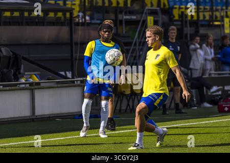 Waalwijk, pays-Bas. 30 août 2025. WAALWIJK, 30-08-2025, stade Mandemakers, saison 2025/2026, football néerlandais Keuken Kampioen Divisie, match entre RKC et Almere City FC la photo montre l'échauffement du RKC. Crédit : Pro Shots/Alamy Live News Banque D'Images
