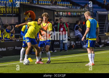 Waalwijk, pays-Bas. 30 août 2025. WAALWIJK, 30-08-2025, stade Mandemakers, saison 2025/2026, football néerlandais Keuken Kampioen Divisie, match entre RKC et Almere City FC la photo montre l'échauffement du RKC. Crédit : Pro Shots/Alamy Live News Banque D'Images