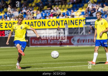 Waalwijk, pays-Bas. 30 août 2025. WAALWIJK, 30-08-2025, stade Mandemakers, saison 2025/2026, football néerlandais Keuken Kampioen Divisie, match entre RKC et Almere City FC photo montrant l'échauffement du RKC, crédit : Pro Shots/Alamy Live News Banque D'Images