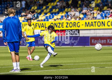 Waalwijk, pays-Bas. 30 août 2025. WAALWIJK, 30-08-2025, stade Mandemakers, saison 2025/2026, football néerlandais Keuken Kampioen Divisie, match entre RKC et Almere City FC photo montrant l'échauffement du RKC, crédit : Pro Shots/Alamy Live News Banque D'Images