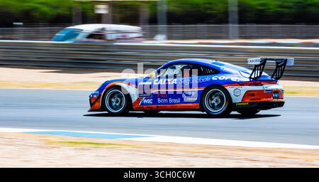 Estoril, Lisbonne, Portugal. 30 août 2025. Miguel Mariotti lors de la Porsche Cup Brasil - GP Cascais Estoril étape, essais libres sur le circuit d'Estoril, 30 août 2025 (crédit image : © Nuno Reisinho/ZUMA Press Wire) USAGE ÉDITORIAL SEULEMENT ! Non destiné à UN USAGE commercial ! Banque D'Images