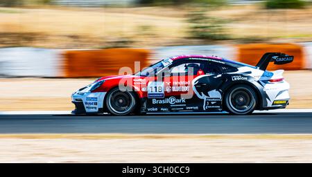 Estoril, Lisbonne, Portugal. 30 août 2025. Matheus Comparatto lors de la Porsche Cup Brasil - GP Cascais Estoril, essais libres sur le circuit d'Estoril, le 30 août 2025 (crédit image : © Nuno Reisinho/ZUMA Press Wire) USAGE ÉDITORIAL SEULEMENT ! Non destiné à UN USAGE commercial ! Banque D'Images
