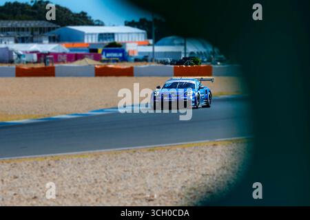 Estoril, Lisbonne, Portugal. 30 août 2025. Nelson Monteiro lors de la Porsche Cup Brasil - GP Cascais Estoril étape, essais libres sur le circuit d'Estoril, 30 août 2025 (crédit image : © Nuno Reisinho/ZUMA Press Wire) USAGE ÉDITORIAL SEULEMENT ! Non destiné à UN USAGE commercial ! Banque D'Images