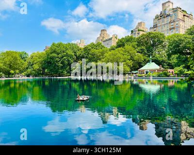 De l'eau conservatoire dans Central Park, New York City, USA Banque D'Images