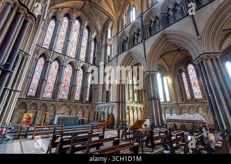 Worcester.Worcestershire.Royaume-Uni.4 avril 2025.photo de la chapelle de la dame à la cathédrale de Worcester Banque D'Images