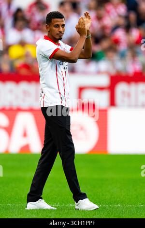 Gérone, Espagne. 30 août 2025. Azzedine Ounahi (Girona FC) est vu avant le match de la Liga entre Girona FC et Sevilla FC, au stade Montilivi le 30 août 2025 à Gérone, Espagne. Foto : Siu Wu crédit : dpa/Alamy Live News Banque D'Images