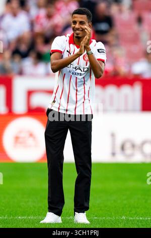 Gérone, Espagne. 30 août 2025. Azzedine Ounahi (Girona FC) est vu avant le match de la Liga entre Girona FC et Sevilla FC, au stade Montilivi le 30 août 2025 à Gérone, Espagne. Foto : Siu Wu crédit : dpa/Alamy Live News Banque D'Images
