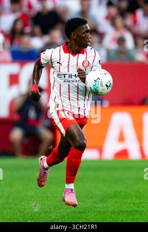 Gérone, Espagne. 30 août 2025. Asprilla (Girona FC) en action lors du match de football de la Liga entre Girona FC et Sevilla FC, au stade Montilivi le 30 août 2025 à Gérone, Espagne. Foto : Siu Wu crédit : dpa/Alamy Live News Banque D'Images