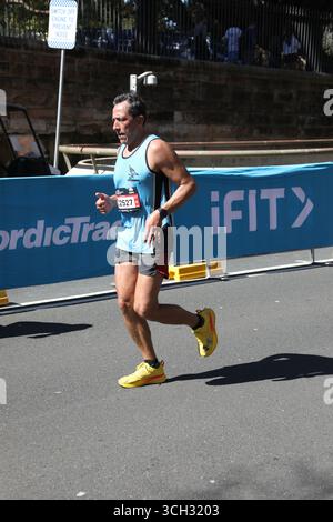 Sydney, Australie. 31 août 2025. Environ 35 000 personnes auraient participé au marathon de Sydney en 2025. La course de cette année est une première dans le cadre de la série des majors mondiaux. Crédit : Richard Milnes/Alamy Live News Banque D'Images