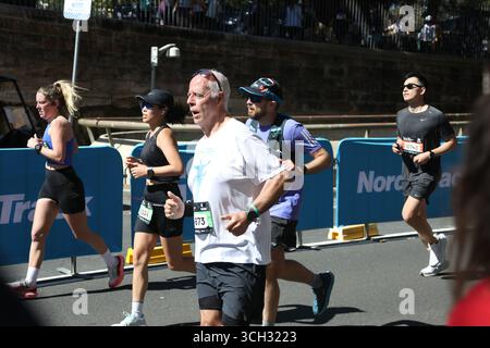 Sydney, Australie. 31 août 2025. Environ 35 000 personnes auraient participé au marathon de Sydney en 2025. La course de cette année est une première dans le cadre de la série des majors mondiaux. Crédit : Richard Milnes/Alamy Live News Banque D'Images