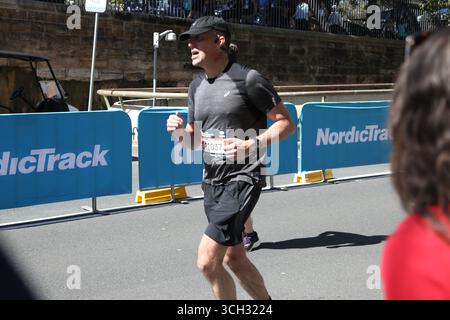 Sydney, Australie. 31 août 2025. Environ 35 000 personnes auraient participé au marathon de Sydney en 2025. La course de cette année est une première dans le cadre de la série des majors mondiaux. Crédit : Richard Milnes/Alamy Live News Banque D'Images