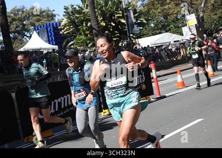 Sydney, Australie. 31 août 2025. Environ 35 000 personnes auraient participé au marathon de Sydney en 2025. La course de cette année est une première dans le cadre de la série des majors mondiaux. Crédit : Richard Milnes/Alamy Live News Banque D'Images