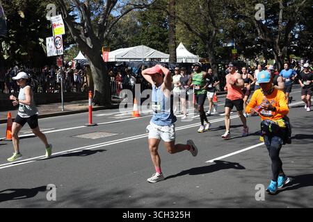 Sydney, Australie. 31 août 2025. Environ 35 000 personnes auraient participé au marathon de Sydney en 2025. La course de cette année est une première dans le cadre de la série des majors mondiaux. Crédit : Richard Milnes/Alamy Live News Banque D'Images