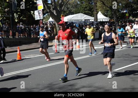 Sydney, Australie. 31 août 2025. Environ 35 000 personnes auraient participé au marathon de Sydney en 2025. La course de cette année est une première dans le cadre de la série des majors mondiaux. Crédit : Richard Milnes/Alamy Live News Banque D'Images