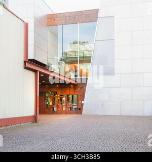 Helsinki, Finlande. Août 26 2025. Vue extérieure du théâtre Kiasma dans le centre-ville Banque D'Images