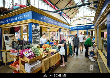 Stockport centre-ville zone de marché intérieur Banque D'Images