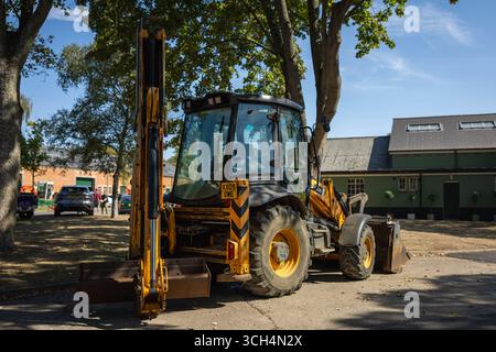 Chargeuse-pelleteuse JCB 3CX. Banque D'Images
