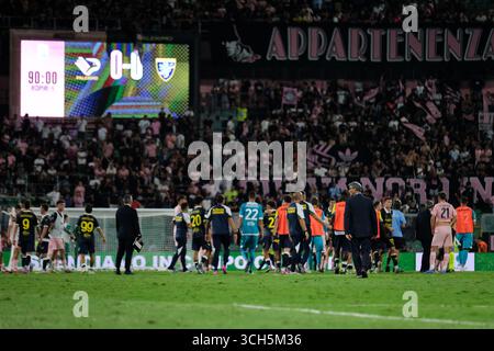 Palerme, Italie. 31 août 2025. Palermo FC vs Frosinone Calcio Serie B 25/26 au stade Renzo Barbera de Palerme le 30/08/25 pendant Palermo FC vs Frosinone Calcio, match de football italien Serie B à Palerme, Italie, août 30 2025 crédit : Agence photo indépendante/Alamy Live News Banque D'Images