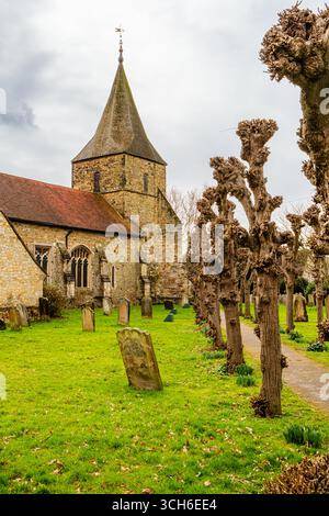Église St Peter et St Pauls, Church Street, Edenbridge, Kent Banque D'Images