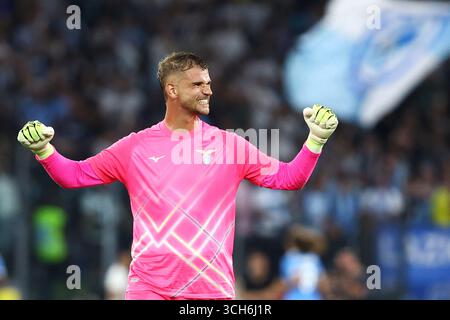 Rome, Italie. 31 août 2025. Ivan Provedel gardien du Lazio lors du championnat italien Serie A match de football entre le SS Lazio et l'Hellas Vérone le 31 août 2025 au Stadio Olimpico à Rome, Italie. Crédit : Federico Proietti / Alamy Live News Banque D'Images