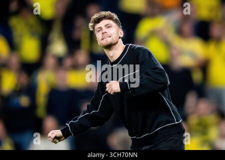 Brondby, Danemark. 31 août 2025. Mathias Kvistgaard de Broendby lors du match de Superliga entre L'IF de Broendby et le FC Midtjylland au stade de Broendby le dimanche 31 août 2025. (Photo : IDA Marie Odgaard /Ritzau Scanpix) crédit : Ritzau/Alamy Live News Banque D'Images