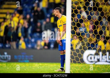 Brondby, Danemark. 31 août 2025. Frederik Alves de Broendby lors du match de Superliga entre Broendby IF et FC Midtjylland au Broendby Stadium le dimanche 31 août 2025. (Photo : IDA Marie Odgaard /Ritzau Scanpix) crédit : Ritzau/Alamy Live News Banque D'Images