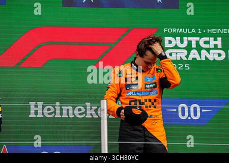 Zandvoort, Nederlands. 31 août 2025. 8/31/2025 - podium de la course du vendredi, jour2, du Grand Prix des pays-Bas de formule 1 Heineken 2025, Zandvoort, les Nederlands, du 28 au 31 août - Round 15 du 24 du Championnat du monde F1 2025 (photo par Alessio de Marco/Sipa USA) crédit : Sipa USA/Alamy Live News Banque D'Images