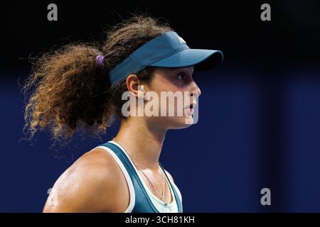 États-Unis. 31 août 2025. Queens, New York. 31 août 2025 : Tahlia Kokkinis (AUS) lors de l'US Open 2025. Crédit : Corleve/Alamy Live News Banque D'Images