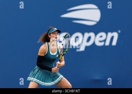 États-Unis. 31 août 2025. Queens, New York. 31 août 2025 : Tahlia Kokkinis (AUS) lors de l'US Open 2025. Crédit : Corleve/Alamy Live News Banque D'Images
