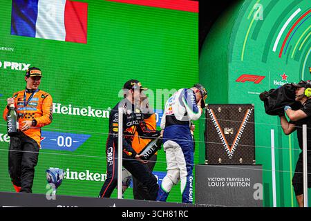 Zandvoort, Nederlands. 31 août 2025. 8/31/2025 - podium de la course du vendredi, jour2, du Grand Prix des pays-Bas de formule 1 Heineken 2025, Zandvoort, les Nederlands, du 28 au 31 août - Round 15 du 24 du Championnat du monde F1 2025 (photo par Alessio de Marco/Sipa USA) crédit : Sipa USA/Alamy Live News Banque D'Images