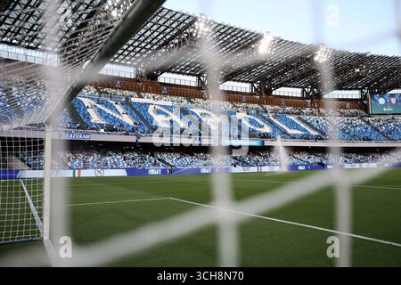 Napoli, Italie. 01 Sep, 2025. Stade Maradona pendant le match de football Serie A entre Napoli et Cagliari au stade Diego Armando Maradona à Naples, dans le sud de l'italie - samedi 30 août 2025. Sport - Soccer . (Photo de Alessandro Garofalo/LaPresse) crédit : LaPresse/Alamy Live News Banque D'Images