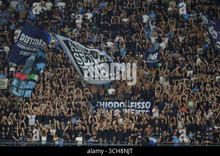 Napoli, Italie. 01 Sep, 2025. Les supporters de Napoli lors du match de Serie A entre Napoli et Cagliari au stade Diego Armando Maradona de Naples, dans le sud de l'italie - samedi 30 août 2025. Sport - Soccer . (Photo de Alessandro Garofalo/LaPresse) crédit : LaPresse/Alamy Live News Banque D'Images