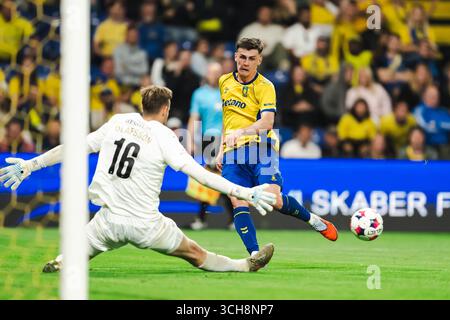 Brondby, Danemark. 31 août 2025. Benjamin Tahirovic de Broendby vu lors du match de 3F Superliga entre Broendby IF et FC Midtjylland au Brondby Stadion à Brondby. Crédit : Gonzales photo/Alamy Live News Banque D'Images