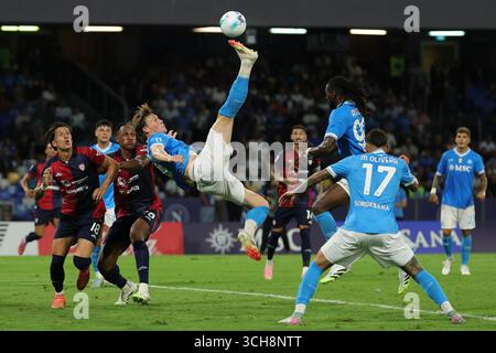 Napoli, Italie. 01 Sep, 2025. Scott McTominay de Napoli lors du match de football Serie A entre Napoli et Cagliari au stade Diego Armando Maradona de Naples, dans le sud de l'italie - samedi 30 août 2025. Sport - Soccer . (Photo de Alessandro Garofalo/LaPresse) crédit : LaPresse/Alamy Live News Banque D'Images