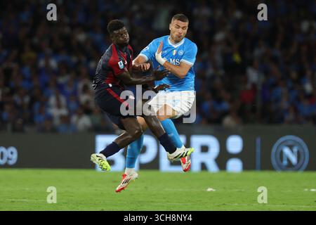 Napoli, Italie. 01 Sep, 2025. Alessandro Buongiorno de Napoli lors du match de football Serie A entre Napoli et Cagliari au stade Diego Armando Maradona à Naples, dans le sud de l'italie - samedi 30 août 2025. Sport - Soccer . (Photo de Alessandro Garofalo/LaPresse) crédit : LaPresse/Alamy Live News Banque D'Images