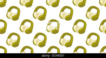 Motif de cache-oreilles hivernal sans couture motif dessin animé Illustration de Vecteur
