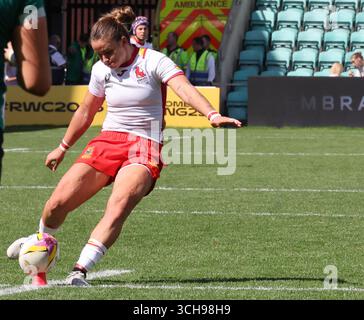 Northampton, Royaume-Uni. 31 août 2025. L'espagnole Amalia Argudo (stade Toulousain) lors de la Coupe du monde de rugby féminin 2025 dans la poule C entre l'Irlande et l'Espagne au Franklin's Gardens, Northampton le 31 août 2025 crédit : action Foto Sport/Alamy Live News Banque D'Images