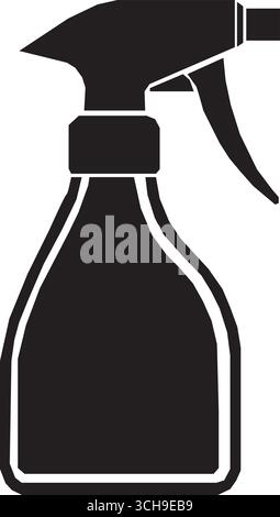 Icône de vecteur de bouteille de pulvérisation, bouteille de pulvérisation propre. Illustration de Vecteur