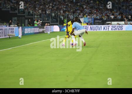 ROME ITALIE AOÛT 31 2025 ITALIE SERIE A :LAZIO-HELLAS VÉRONE au Stadio Olimpico de Rome, match entre Lazio et Hellas Vérone pour l'Italien Serie A 2025 Banque D'Images