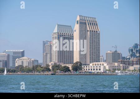 Horizon du magnifique centre-ville de San Diego. Banque D'Images