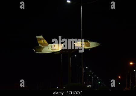 Avion de l'armée de l'air brésilienne connu sous le nom de Xavante, vision nocturne Banque D'Images